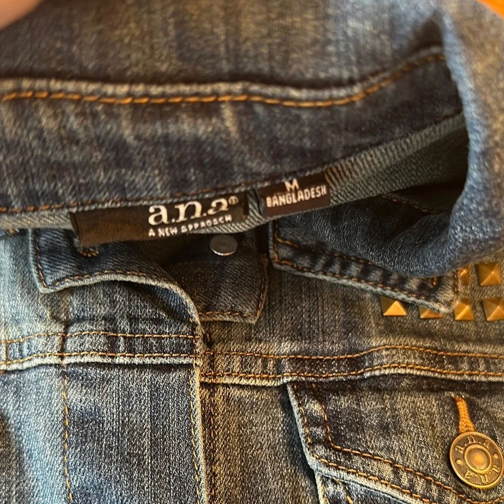 Women’s a.n.a Studded Denim Jacket - Picture 5 of 11